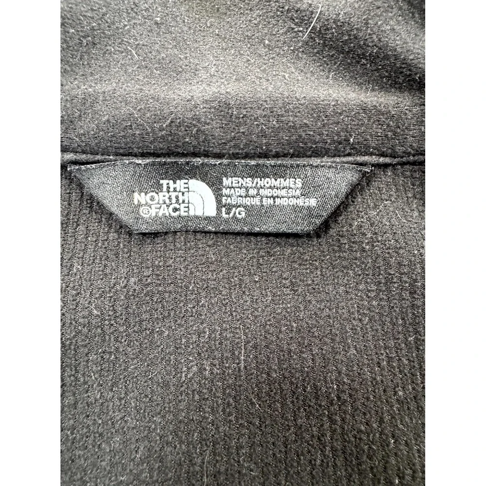 The North Face Ridgewall Soft Shell Vest Mens Large Gray Full Zip Embroidered